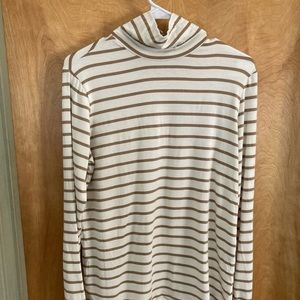 Amour Vert Striped Knit Turtleneck